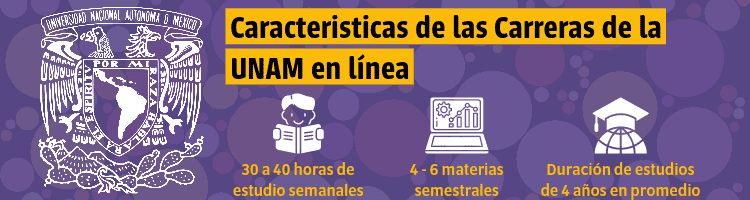 Características de Carreras UNAM en línea