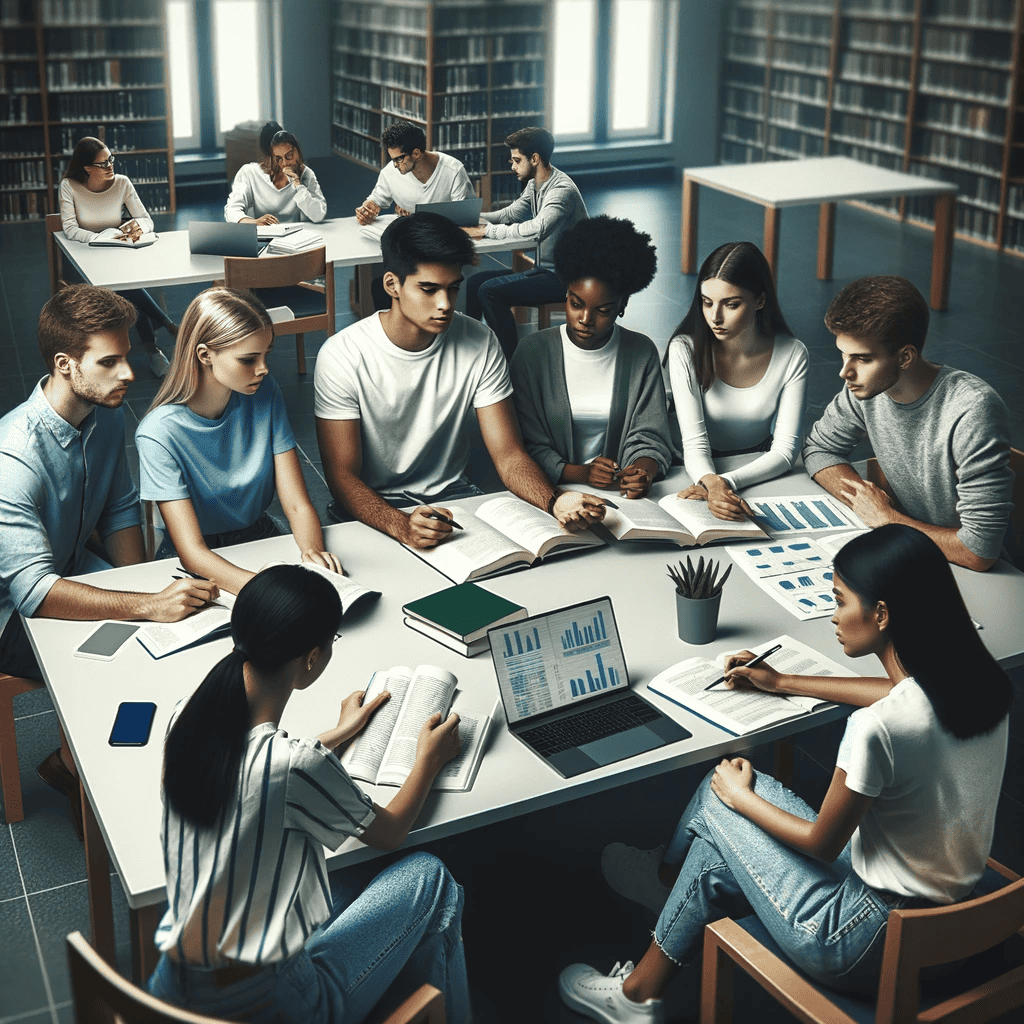 Estudiantes de contabildiad en linea