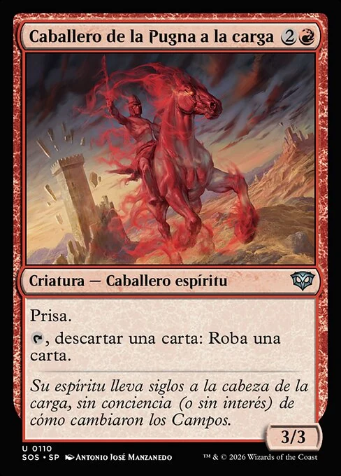 Caballero de la Pugna a la carga