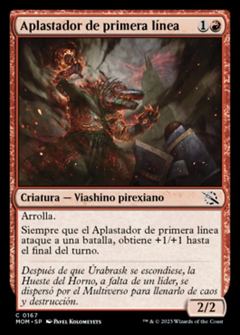 Aplastador de primera línea