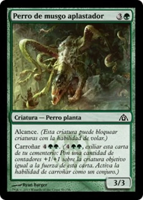 Perro de musgo aplastador