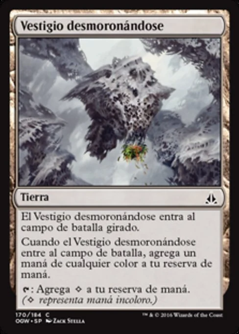 Vestigio desmoronándose