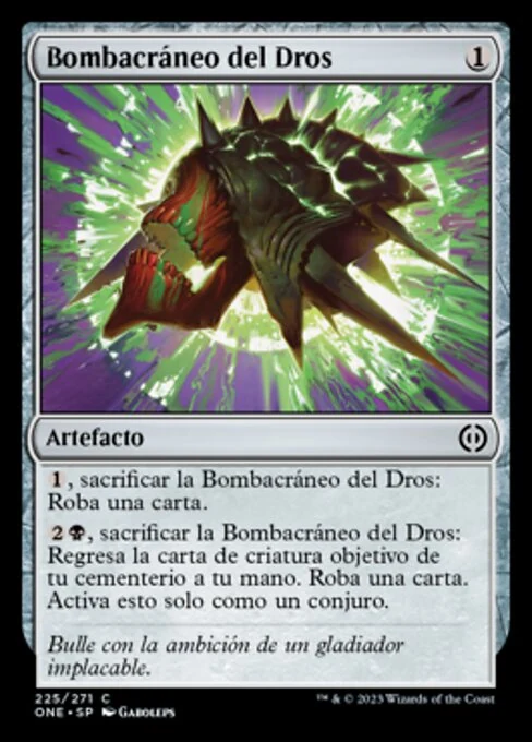 Bombacráneo del Dros