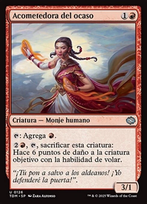 Acometedora del ocaso