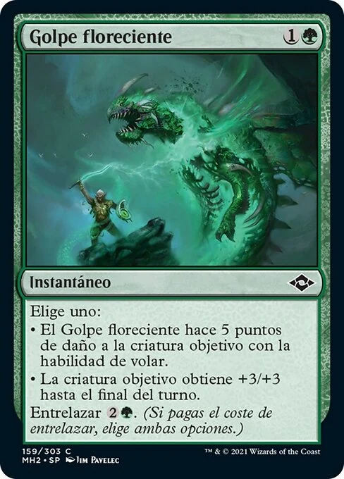 Golpe floreciente