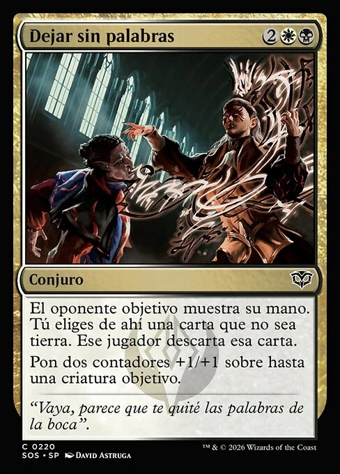 Dejar sin palabras