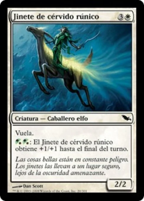 Jinete de cérvido rúnico