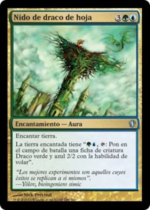 Nido de draco de hoja