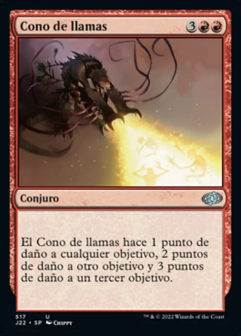 Cono de llamas