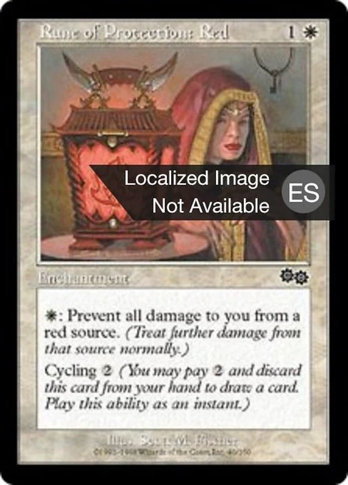 Runa de protección: rojo