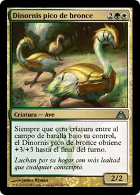 Dinornis pico de bronce