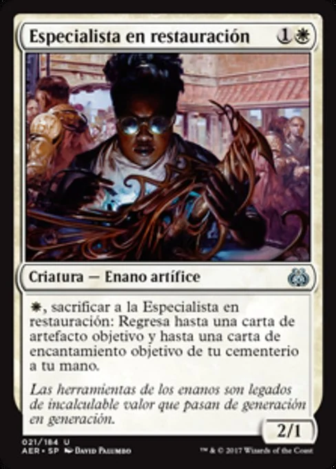 Especialista en restauración