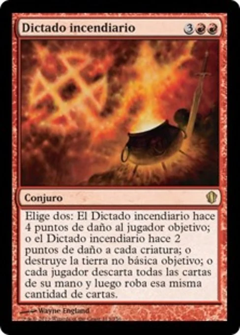 Dictado incendiario