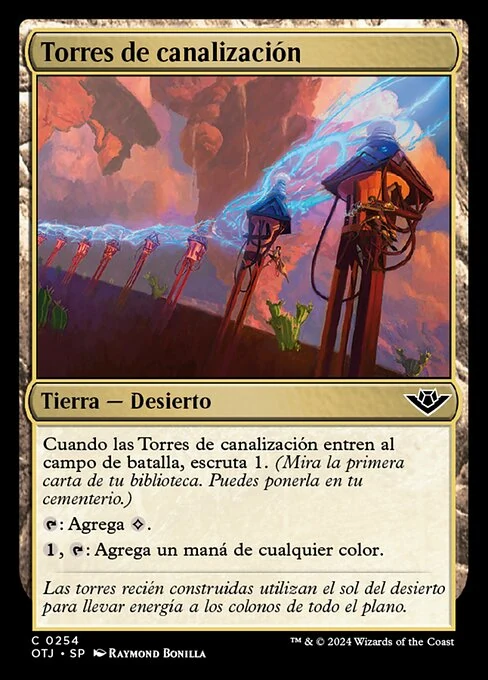 Torres de canalización