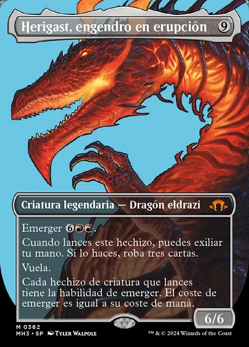Herigast, engendro en erupción