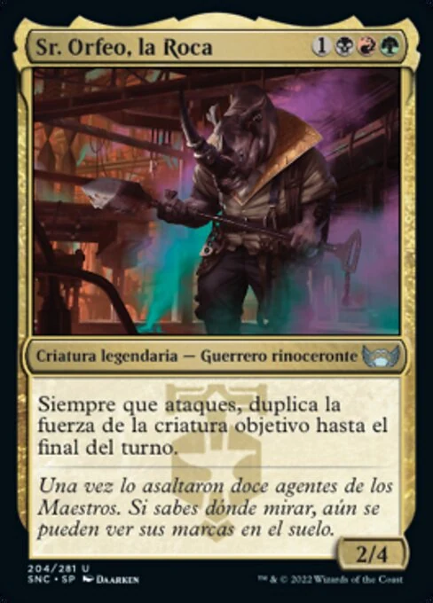 Sr. Orfeo, la Roca