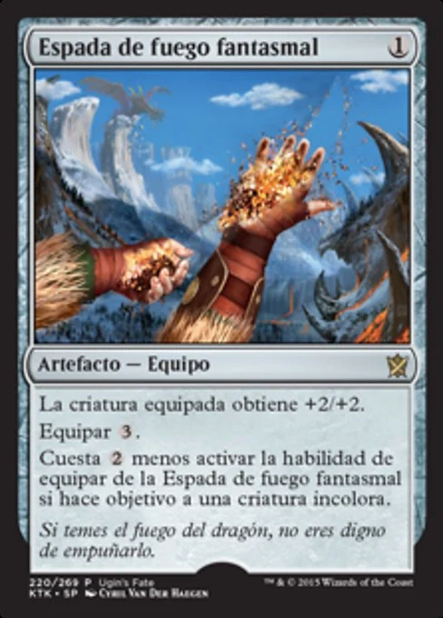 Espada de fuego fantasmal