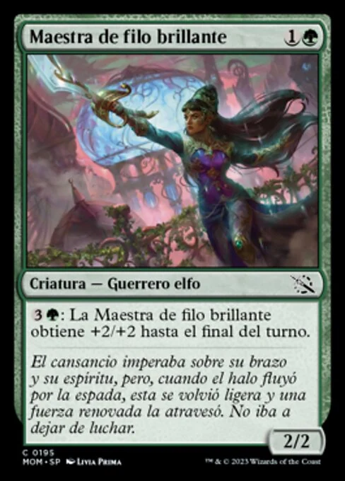 Maestra de filo brillante