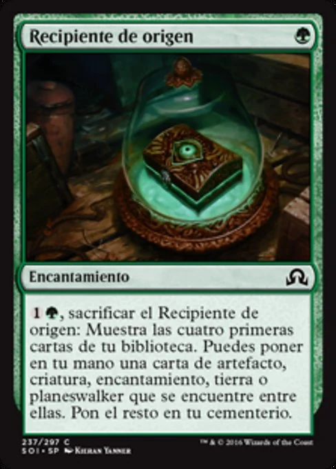 Recipiente de origen