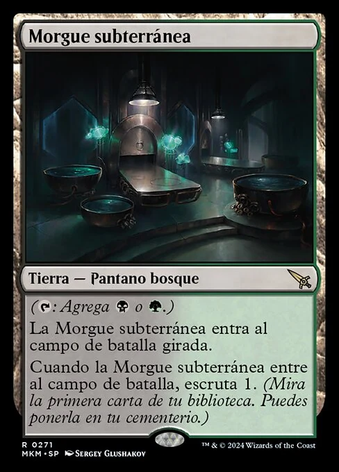 Morgue subterránea