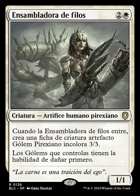 Ensambladora de filos