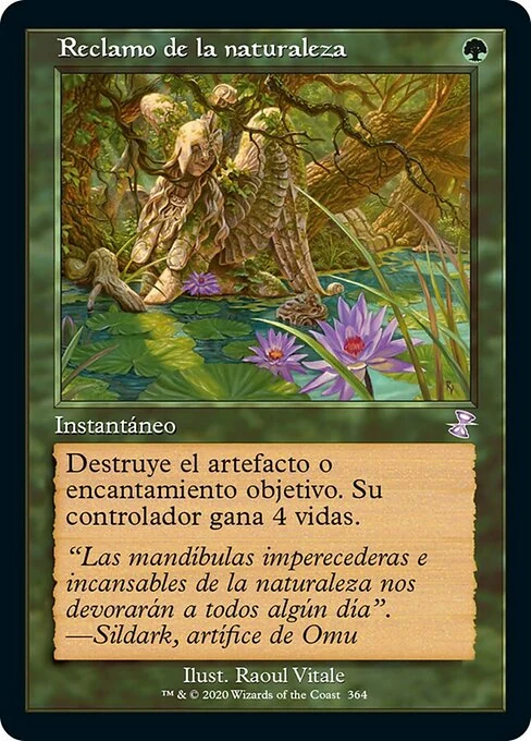 Reclamo de la naturaleza