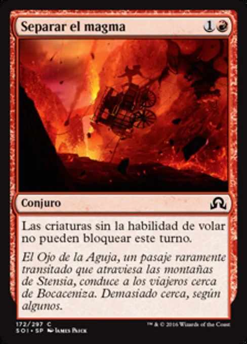 Separar el magma