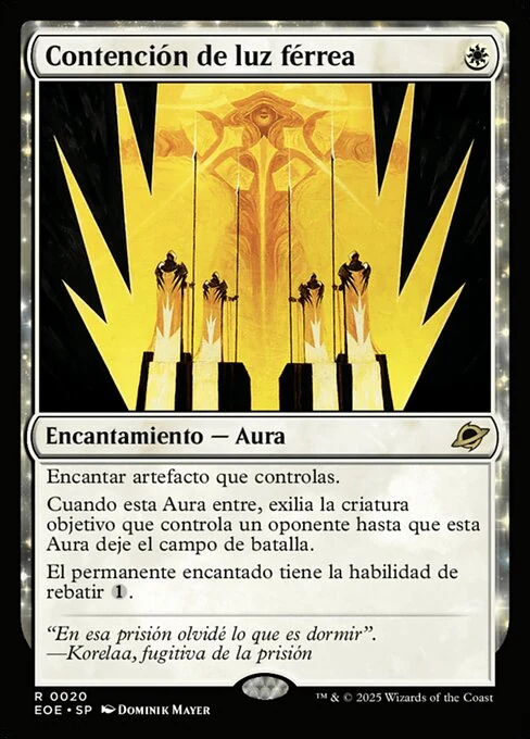 Contención de luz férrea