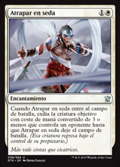 Atrapar en seda