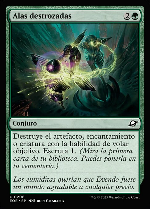 Alas destrozadas
