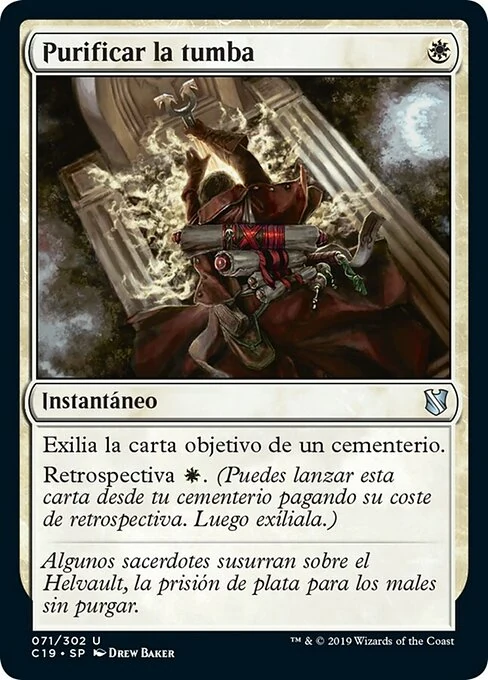 Purificar la tumba