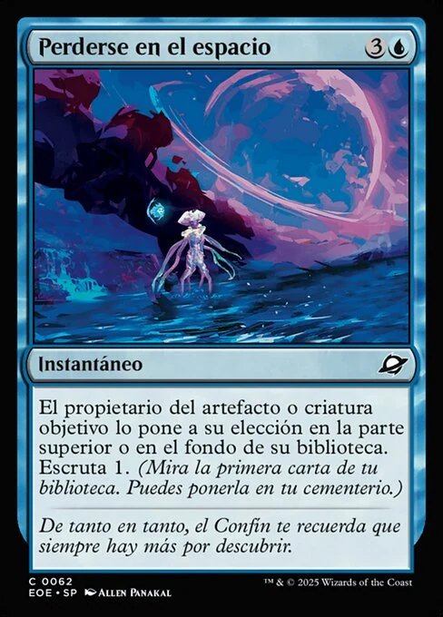 Perderse en el espacio