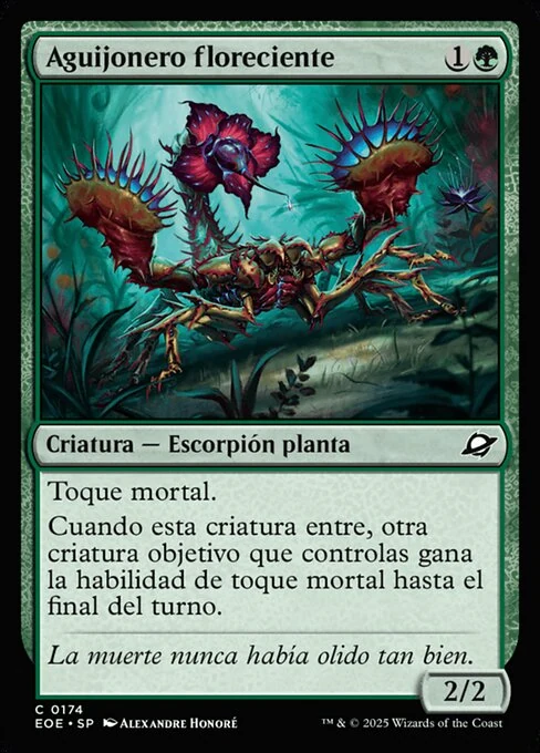 Aguijonero floreciente