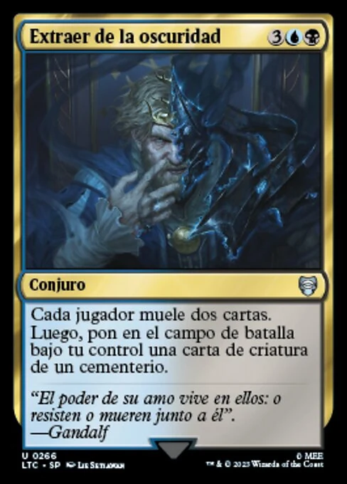 Extraer de la oscuridad