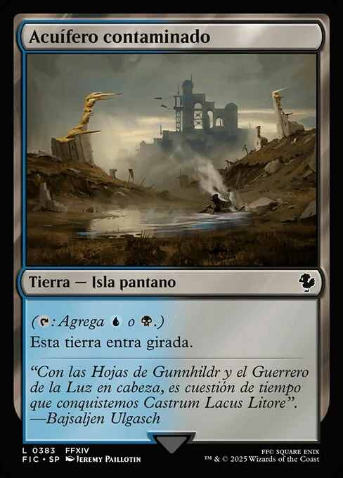 Acuífero contaminado