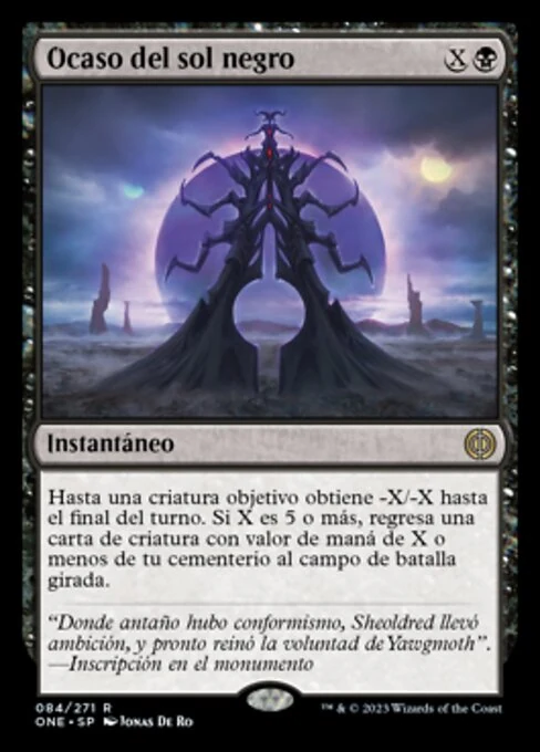 Ocaso del sol negro