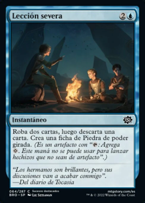 Lección severa