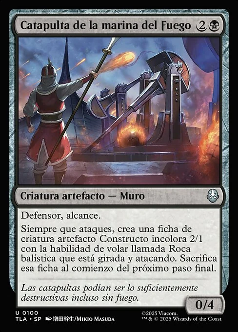 Catapulta de la marina del Fuego