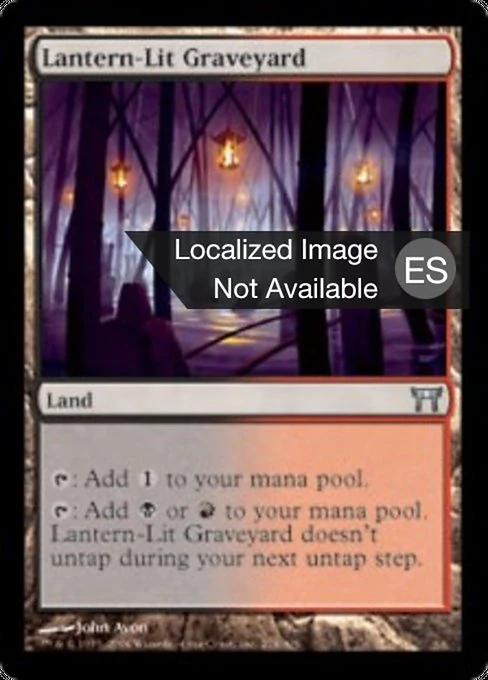 Cementerio iluminado por linternas