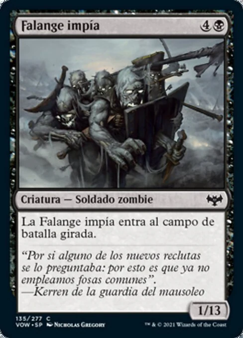 Falange impía