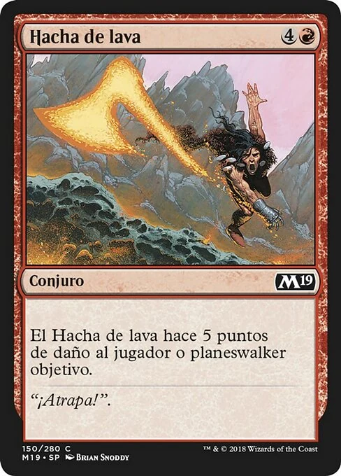 Hacha de lava