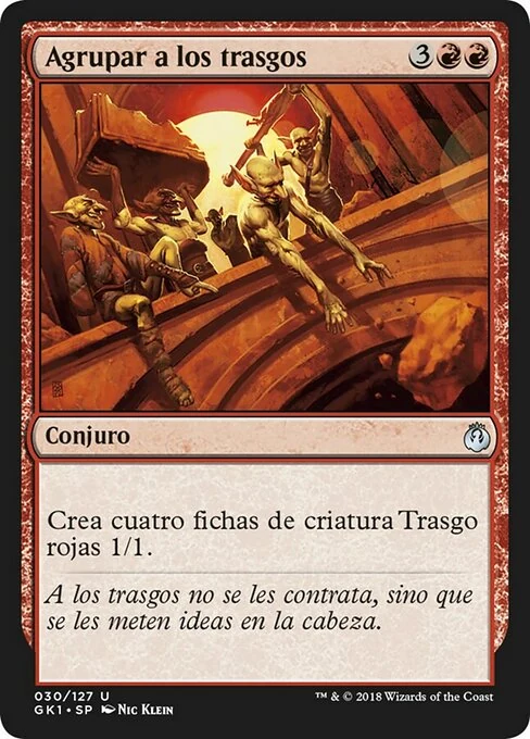 Agrupar a los trasgos