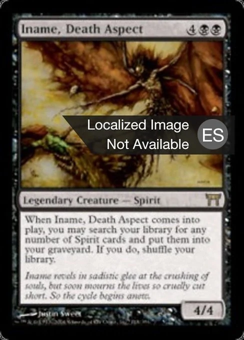 Iname, aspecto de la muerte