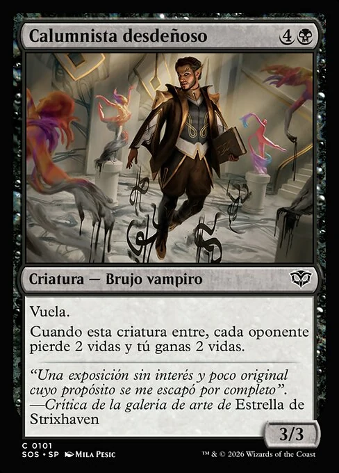 Calumnista desdeñoso