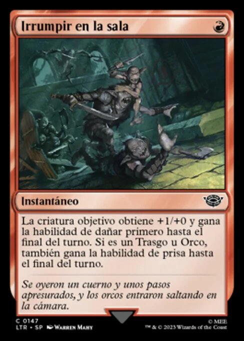 Irrumpir en la sala