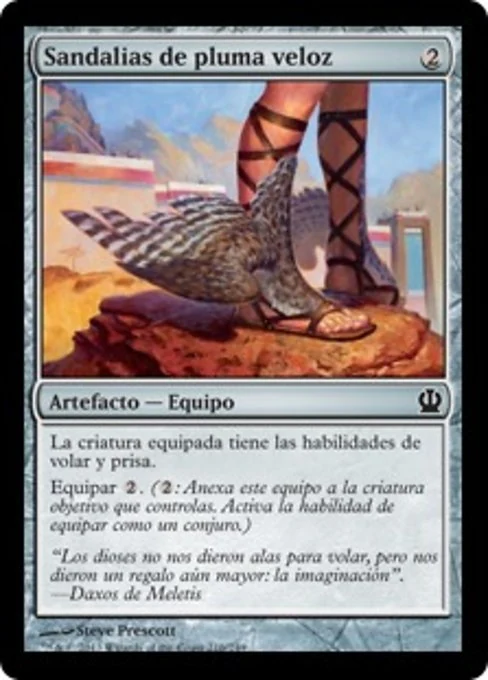 Sandalias de pluma veloz