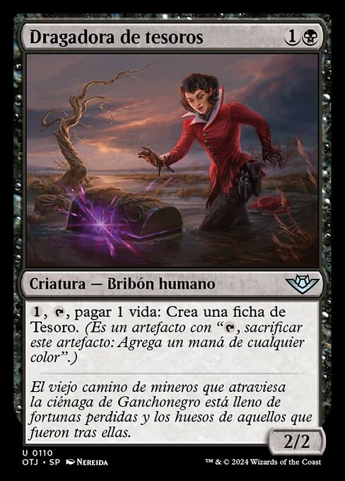 Dragadora de tesoros