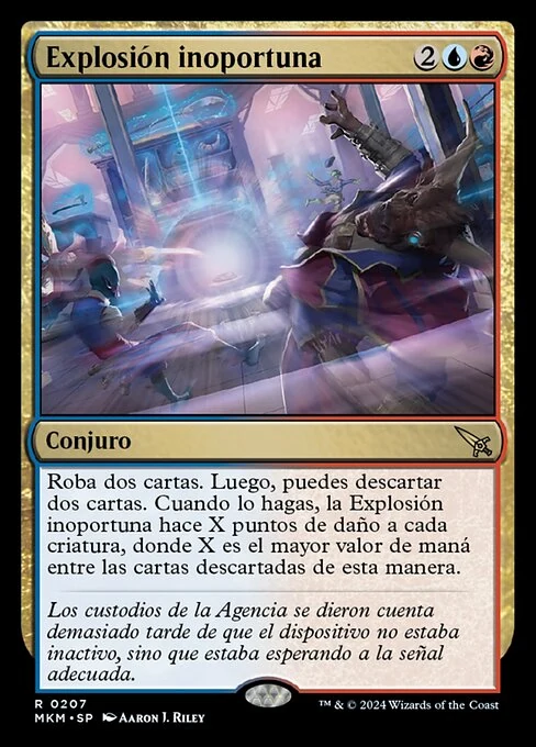 Explosión inoportuna