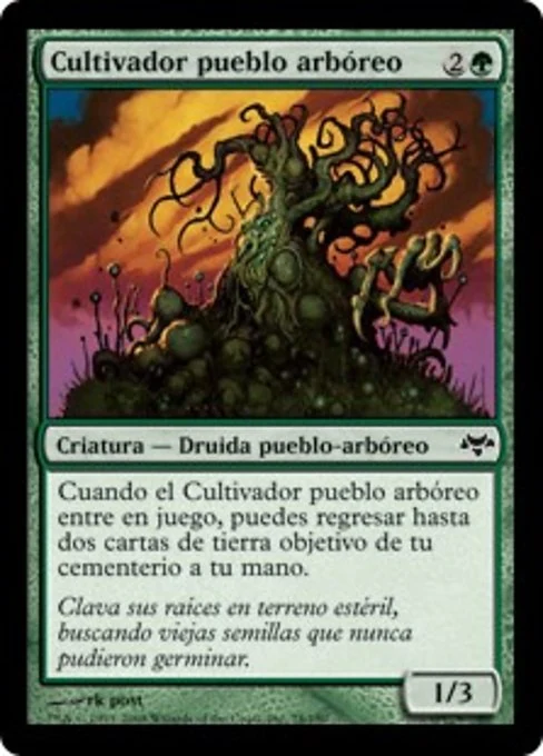 Cultivador pueblo arbóreo