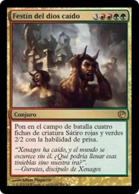 Festín del dios caído